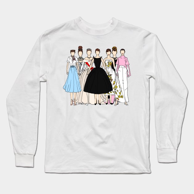 High Fashion Girls Long Sleeve T-Shirt by notsniwart